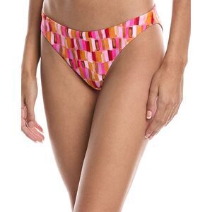 Milly Womens  Margot Sunset Tile Bikini Bottom, Pink